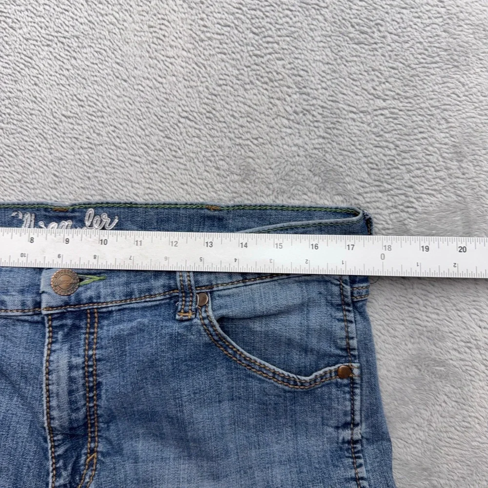 Wrangler Jeans Mens 36x34 Blue Retro Slim Fit Stretch Denim WLT88CW Western
